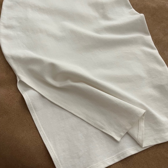 ROLLA COSTER Cream White Side Slit Bodycon Size Small - Picture 7 of 15